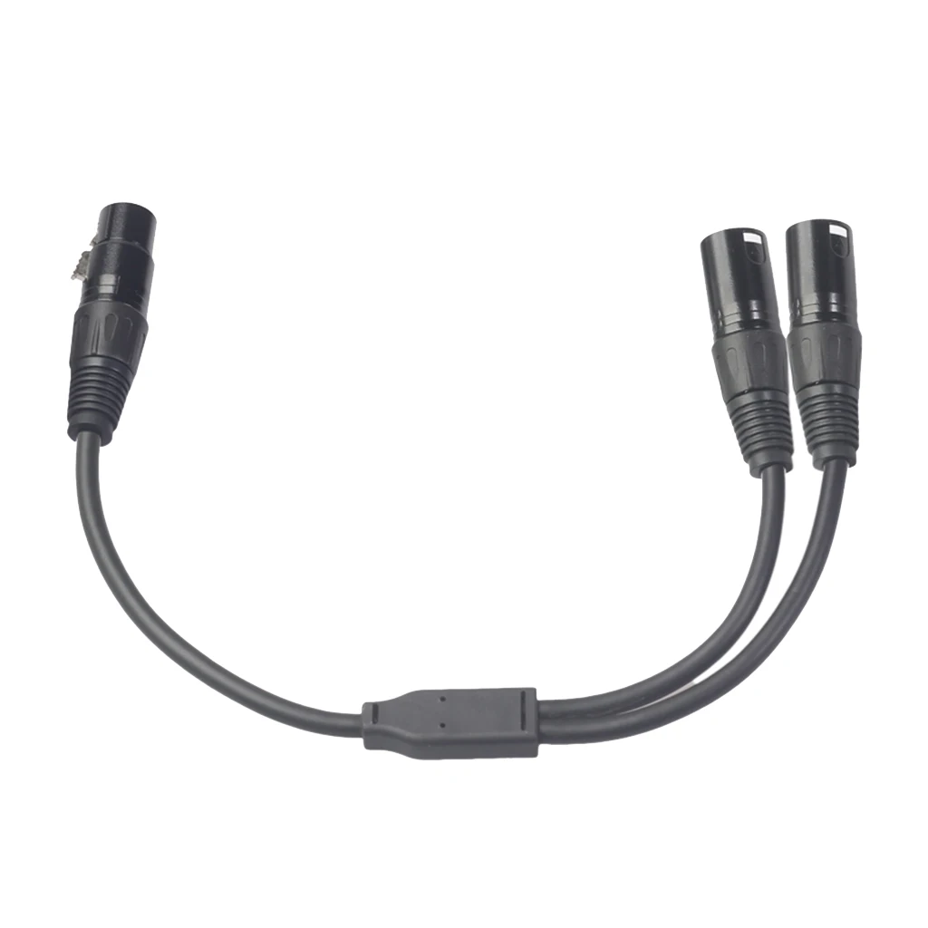 XLR 3 контактный 1 с разъемом папа на 2 портный Dual голени Гнездовой разъем Jack plitter