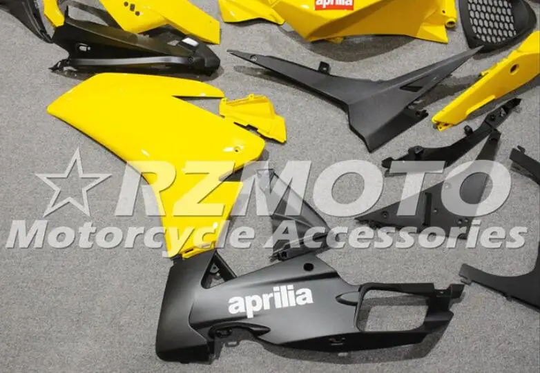 Литьевая Форма ABS полный обтекатель комплект подходит для Aprilia RS4 50 125 2012 2013 12 13 14 15 на заказ черный желтый