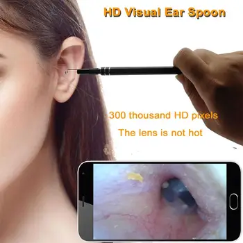 

2-in-1 Newest HD visual ear cleaning tool Mini Camera otoscope Ear Health Care USB Ear Cleaning Endoscope for android
