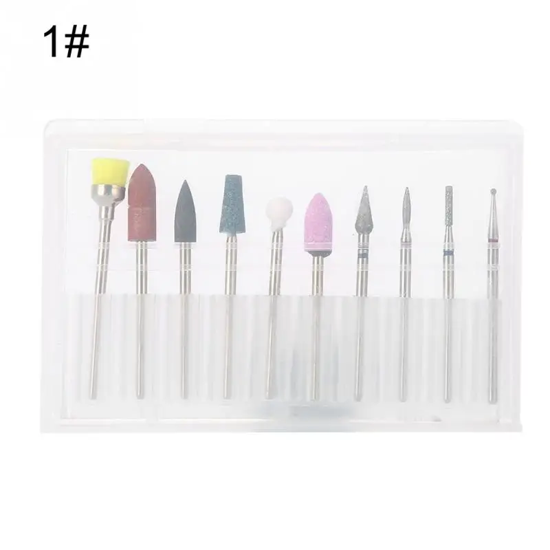 Type01 Nail Drill For Manicure 6 Types Alloy Steel Nail Art Drill Polish Head Kit Nail Drill Machine Accessories Manicure Tool - Цвет: Type01