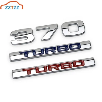 

1Pcs 3D Metal 370 TURBO Car Side Rear Trunk Emblem Badge Sticker Decals for Universal Cars Moto Bike Decorative