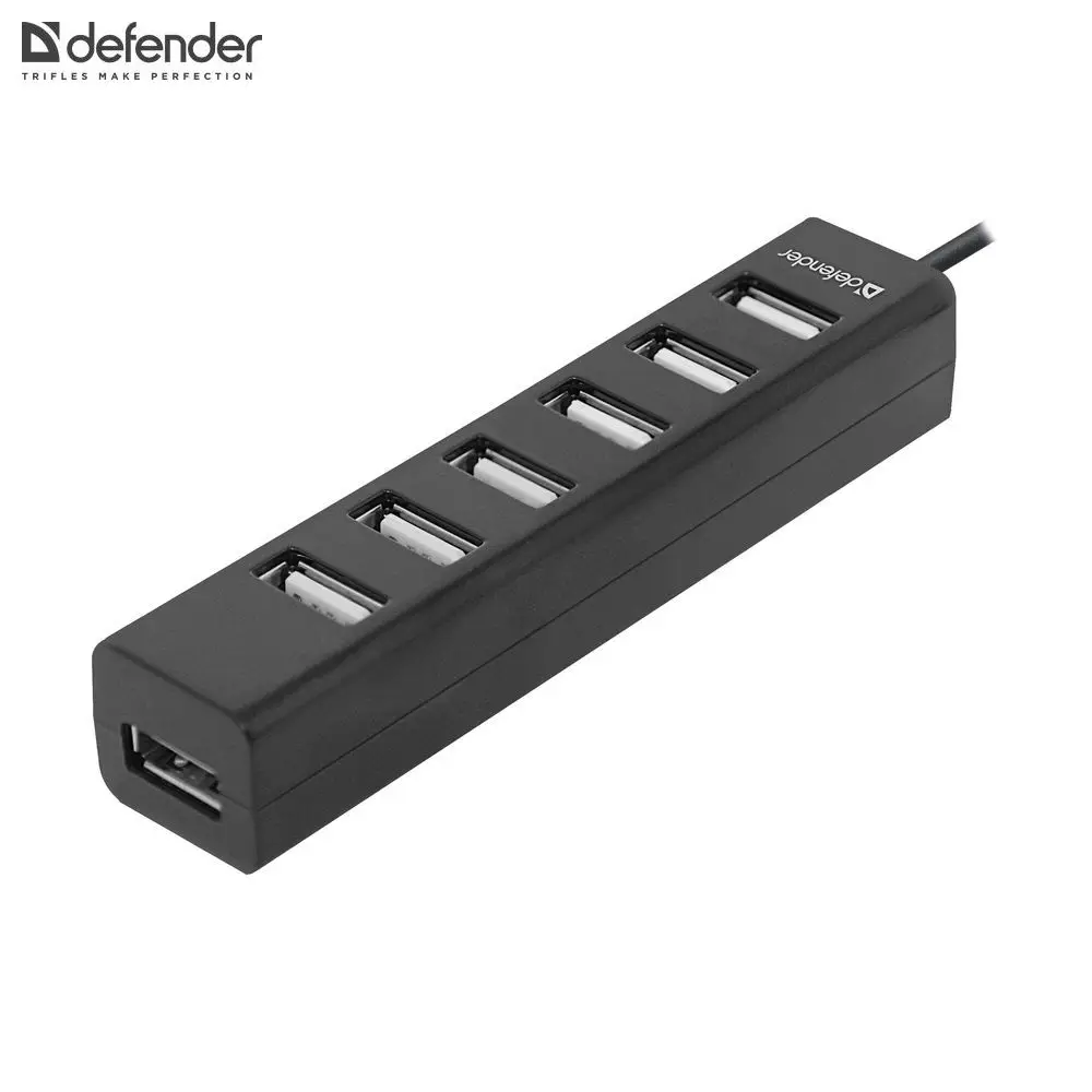 Разветвитель USB Defender Quadro Swift USB2.0, 7 портов