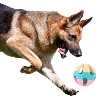 

Pet Dog's Toys Happy Jingle Bell Ball Chewing Ball Toy for Dogs Cats Funny Pet Interactive Toy Dog Supplies 1Pcs