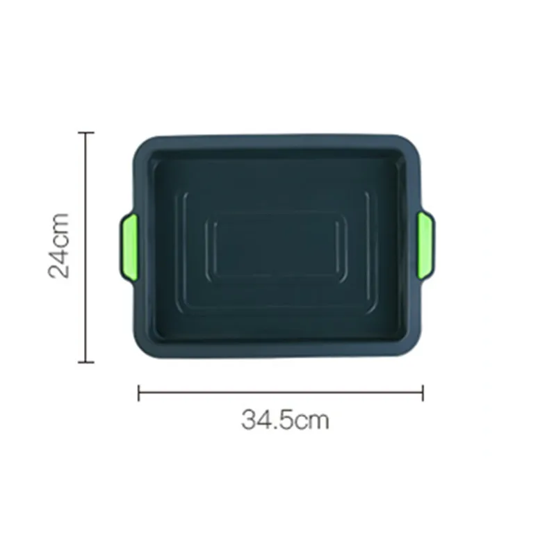 1 pcs 6 шт./партия, серый цвет, силиконовая форма для торта, антипригарная 3D силиконовая форма для помадки, форма для украшения торта, инструмент для выпечки - Цвет: 1 pcs