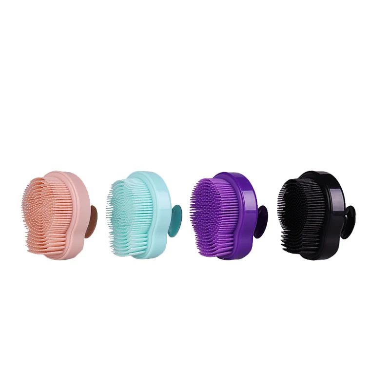 

Lohas Silicone Foot Scrubber Body Massage Brush Bath Shower Shampoo Exfoliating Comb SPA Body Show Slimming massage Tool