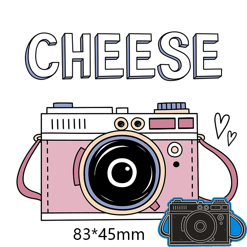 83*45mm cámara de troqueles de acero álbum para recortes de fotos tarjetas de papel de grabado