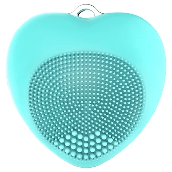 

Mini Heart Cleanser Waterproof Electric Facial Cleaning Brush Massage Machine Silicone Facial Cleansing Devices Tools