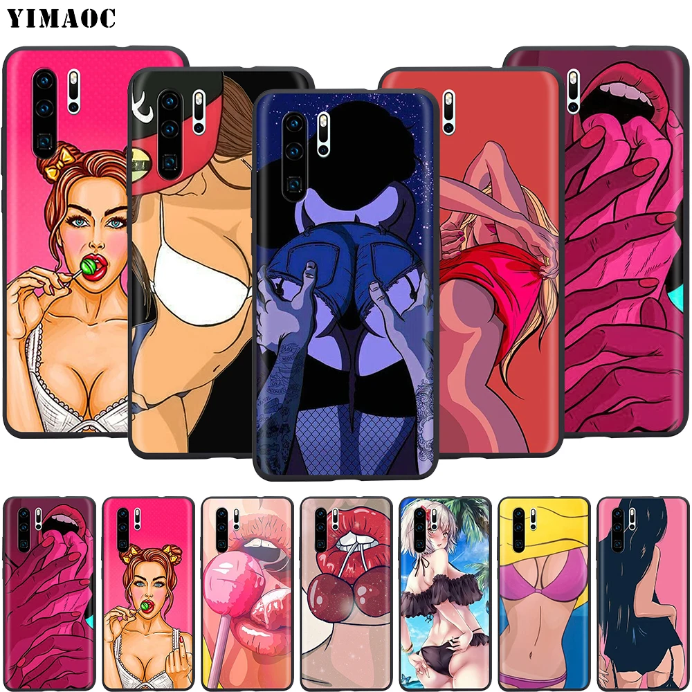 YIMAOC сексуальная горячая девушка Twerk It Swag на мягком чехле для Huawei Nova 4E 5 5T Smart P9 Lite Y6 Y7