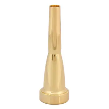 

24K Gold Plated Trumpet Mouthpiece Mega Rich Tone 7C Brass Trumpet Musical Instruments Trumpet Accessories
