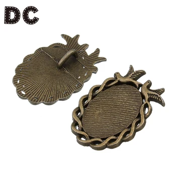 

10pcs Antique Bronze Bird Animal Necklace Bracelet Charms Pendant Frame Inner 18*25mm fit Photo Glass Cabochons DIY Jewelry