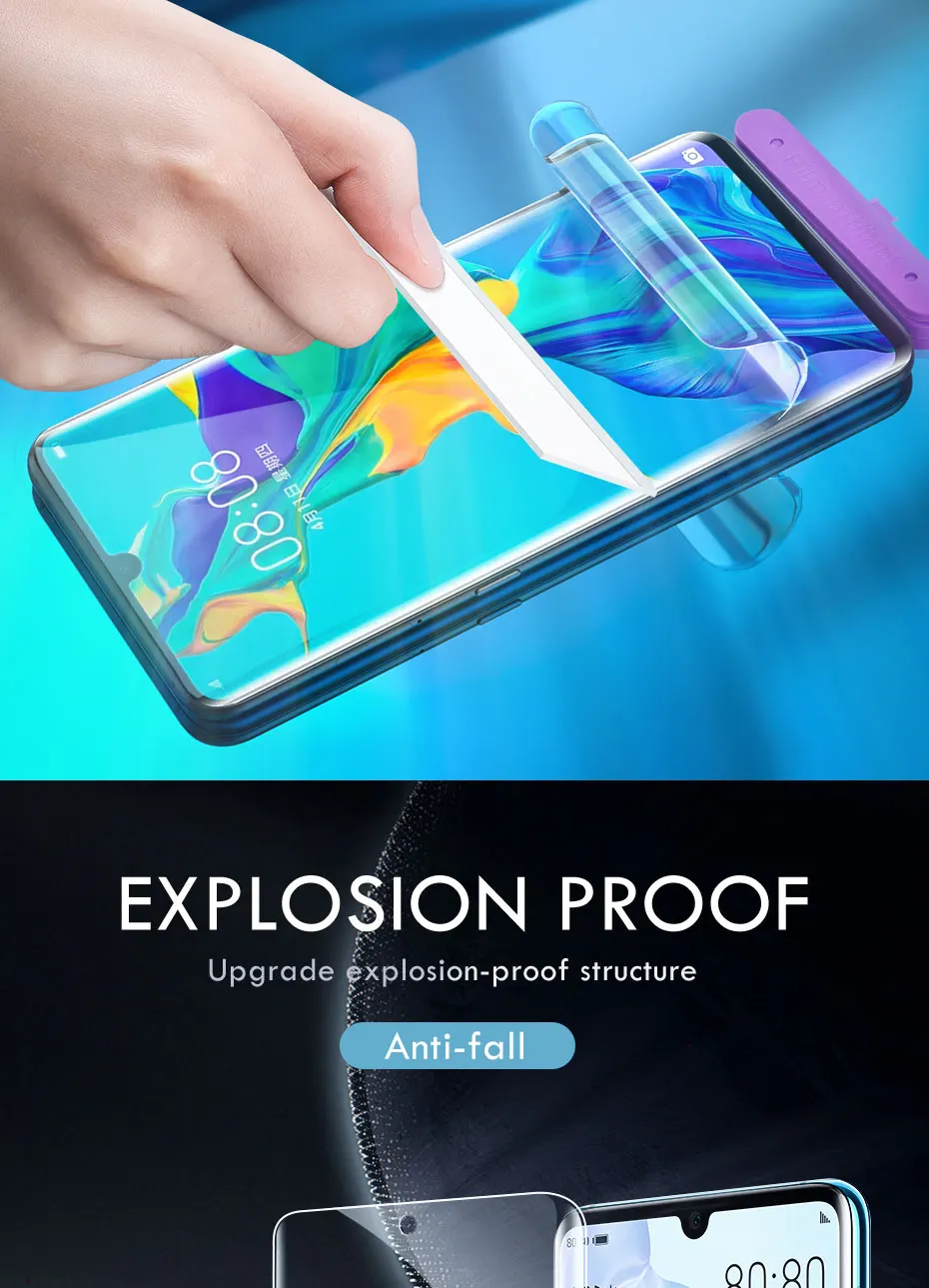 3 шт. 100d Гидрогелевая Защитная пленка для huawei p20 p30 mate 20 10 lite Защитная пленка для huawei mate 30 pro пленка не стекло
