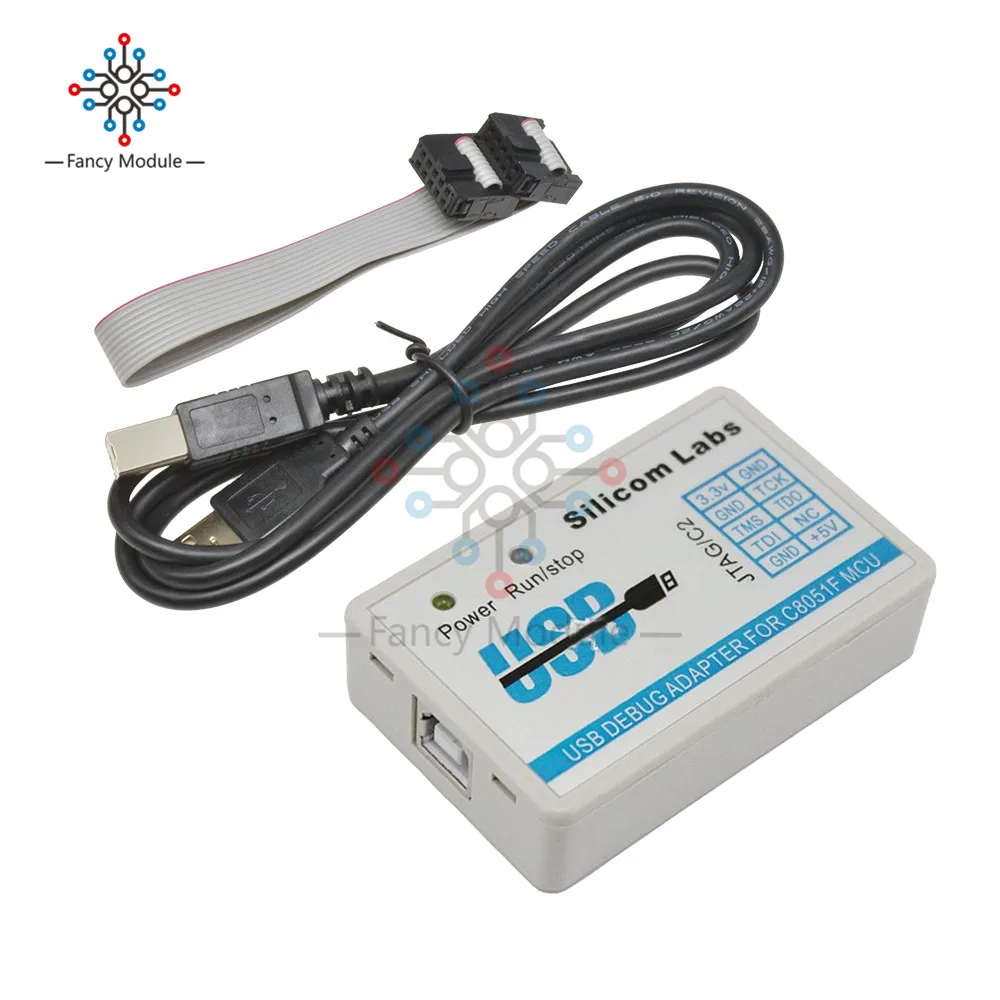 Diymore C8051F Эмулятор загрузчика программист JTAG/C2 U-EC6/U-EC5/EC3 USB отладочный адаптер 3,3 V-5 V C8051F00 C8051F3 с кабелем