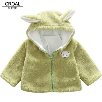 

CROAL CHERIE Winter Parkas Kids Jacket For Girls Child Windbreaker Cute Animal Clothes For Boys Kids Girls Fleece Winter Coat