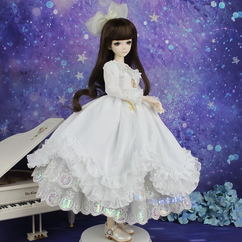 Estartek под заказ 1/6 1/4 1/3 дворец юбка с высокой талией платье для BJD DD LD UD ND Экшн фигурки кукол "сделай сам"