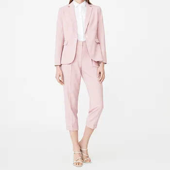 

Fashion suit pants suit two-piece women's casual office business formal work clothes suit custom quality single button suit