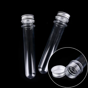 

40ml Clear Plastic Portable Mini Pill Case Medicine Boxes Travel Home Medical Drugs Tablet Tube With Aluminum Cap Holder Cases