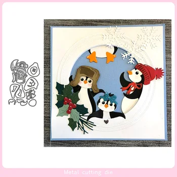 

Penguin Puzzle set Metal Cutting Dies for DIY Scrapbooking Photo Album Decorative Embossing Paper Card Crafts Die Cut 2019