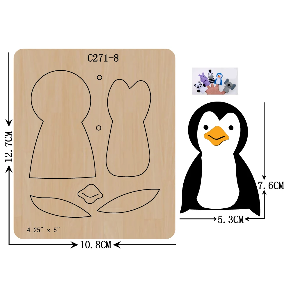 

New penguin Wooden die Scrapbooking C-271-8 Cutting Dies Compatible with most die cutting machines