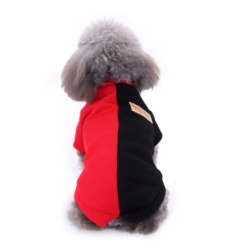 Зимняя Теплая Одежда для собак два цвета пальто для щенка толстовки жилет одежда для маленьких свитер для собаки чихуахуа Тедди рубашки для домашних животных