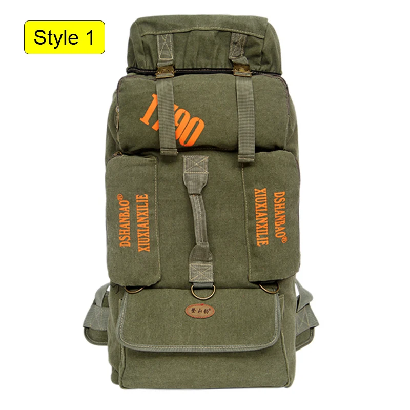90L открытый большой емкости альпинизма сумка для мужчин посылка для пешего туризма альпинизма кемпинг рюкзаки для женщин путешествия рюкзак XA956WD - Цвет: Style 1 Green
