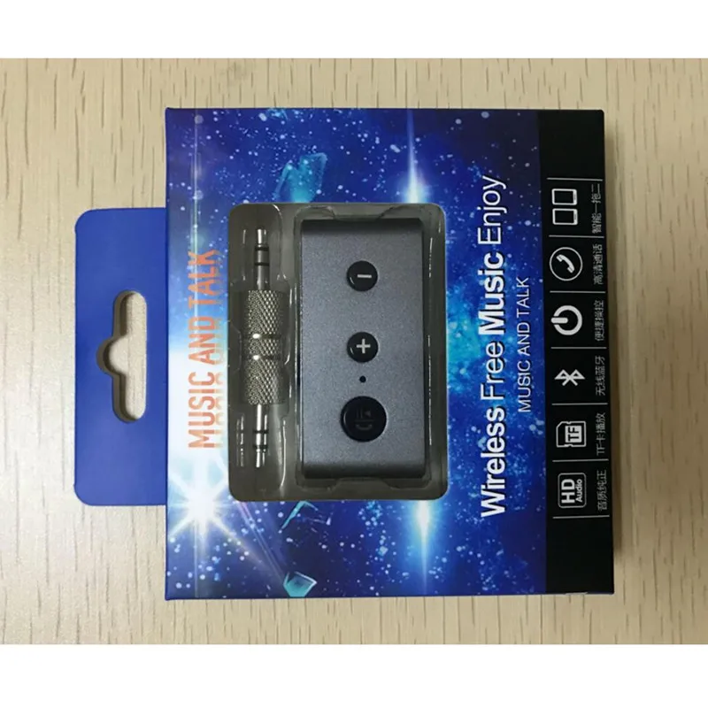 Беспроводной автомобильный Bluetooth Aux приемник адаптер 4,2+ EDR Aux Bluetooth музыкальный аудио приемник Bluetooth Handsfree автомобильный комплект A2DP