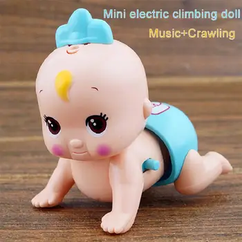 

Electric Crawl Baby Toy Cartoon Doll Music Light Educational Learning Walking Doll Newborn 0-12 Month Infant Child Gife Kid Toy