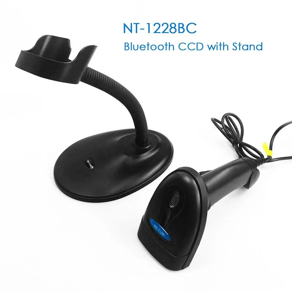 Проводной сканер штрих кода NETUM M3 CCD и ручной беспроводной считыватель M2 32 бита