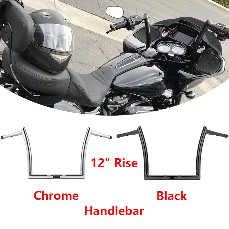 

12" Rise Ape Hanger 1.25" Monkey Bar Handlebar For Harley Davidson Touring Road Glide FLTRXS FLTRU 2015-2023 Motorcycle Parts