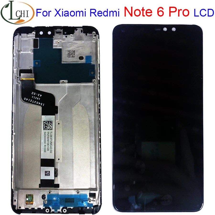 ЖК-дисплей с сенсорным экраном и дигитайзером для Xiaomi Redmi Note 6 Pro оригинальный