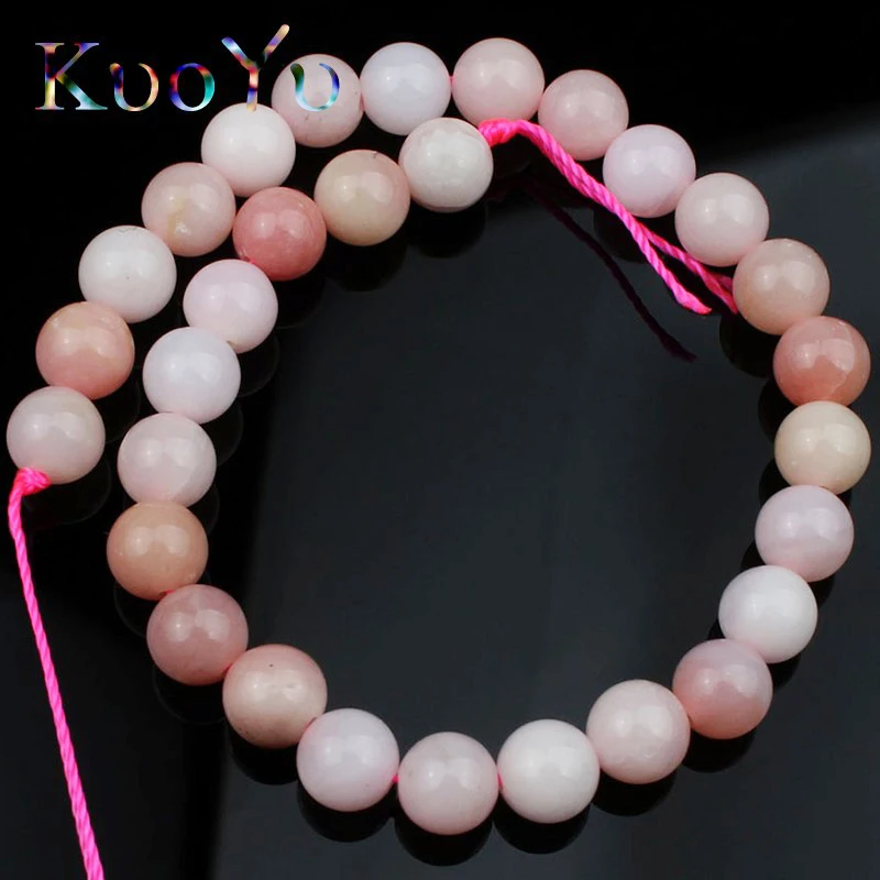 

Natural Gem Pink Opal Stone Beads High Quality Loose Spacer Beads For Jewelry Making Diy Yogo Bracelets 6 8 10 12mm 7.5"Strand