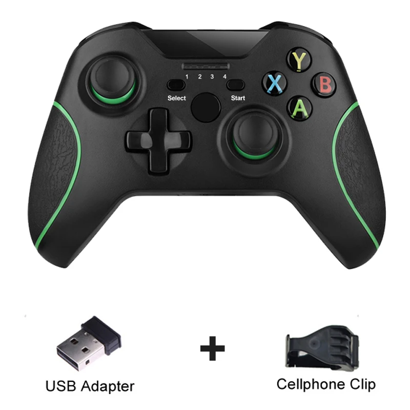 with phone clip Беспроводной геймпад для PS3/IOS/Android Phone/PC/tv Box, джойстик 2,4G, игровой контроллер для Xiaomi, аксессуары для смартфонов - Цвет: with phone clip