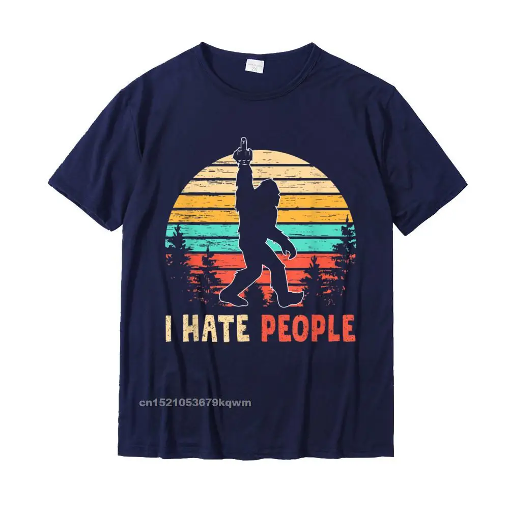 2021 New 3D Printed Short Sleeve Top T-shirts ostern Day O Neck 100% Cotton Fabric Tops Tees for Adult Tops T Shirt Casual Bigfoot Middle Finger I Hate People Abduction Sasquatch Gift T-Shirt__3280 navy