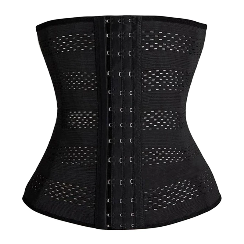 Для женщин Body Shaper латекс для талии Cincher для живота, пояс-корсет, пояс для похудения Body Shaper нижнее белье, бюстье придающее Управление тренировочный пояс - Цвет: Черный