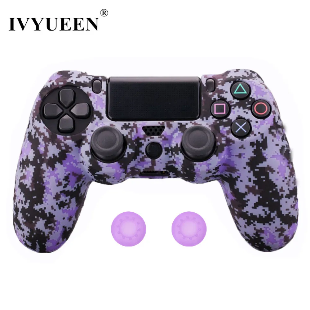 IVYUEEN 10 шт. силиконовый защитный чехол для sony playstation 4 PS4 DS4 Pro тонкий беспроводной контроллер Крышка Аксессуары для игр