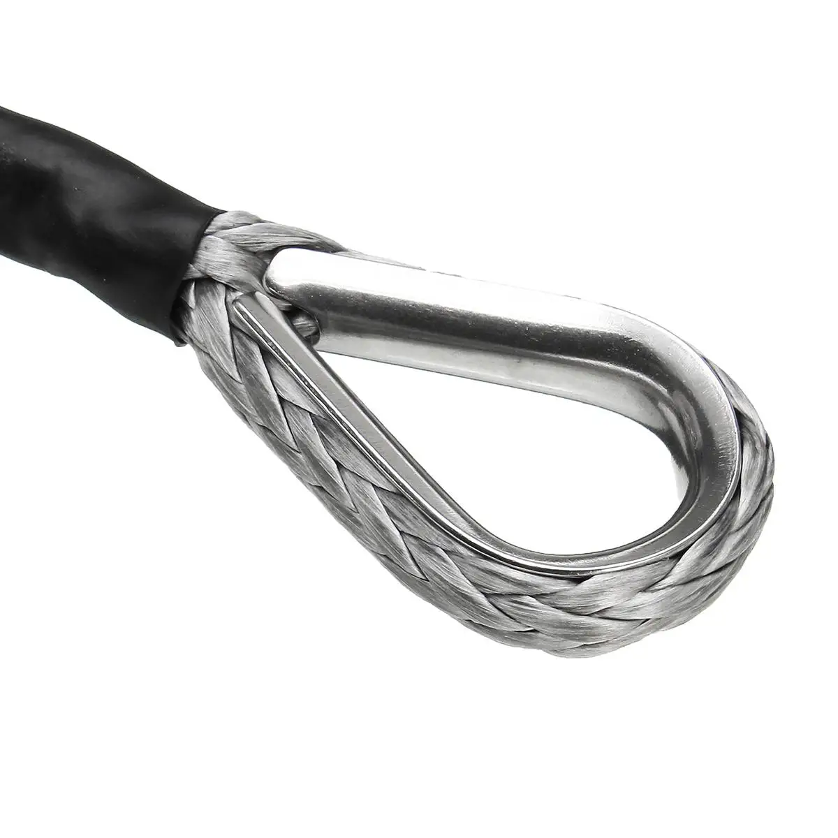 NEW 15m 7700 lbs Winch Rope String Line Cable With Sheath Synthetic Towing Rope Car Wash Maintenance String for ATV UTV Off-Road