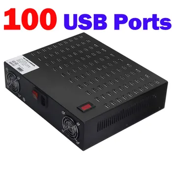 

100 Ports USB Power Station,Multi Port USB Wall Charger Dock Adapter 800W USB Charging Station for Hotel School Shopping malls