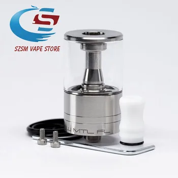

Dvarw MTL FL RTA 22mm polished clear bellcap top cap 5ml 316ss vape vs Kylin M Roulette Style MTL / DL Taifun GT4 S Zeus X RTA