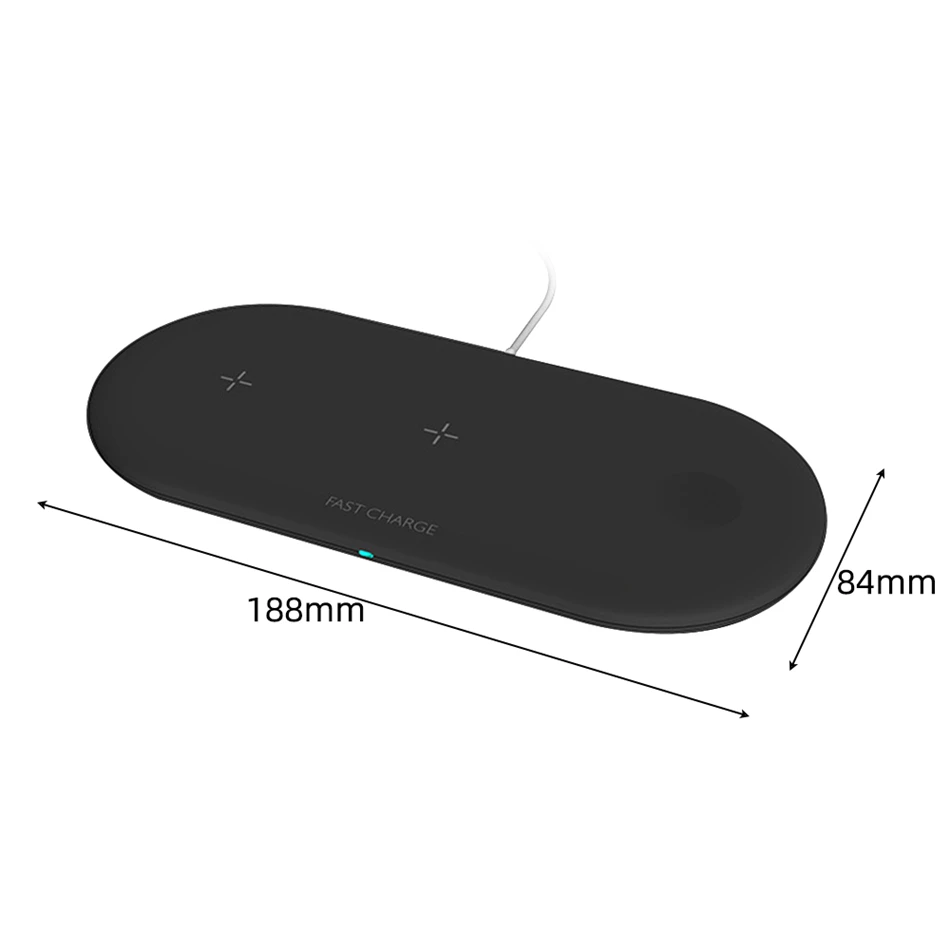 Amstar 3 в 1 Беспроводное зарядное устройство для Airpods Apple Watch 5 4 3 2 1 iWatch 10 Вт быстрая Беспроводная зарядная площадка для iPhone 11 Pro XS X 8