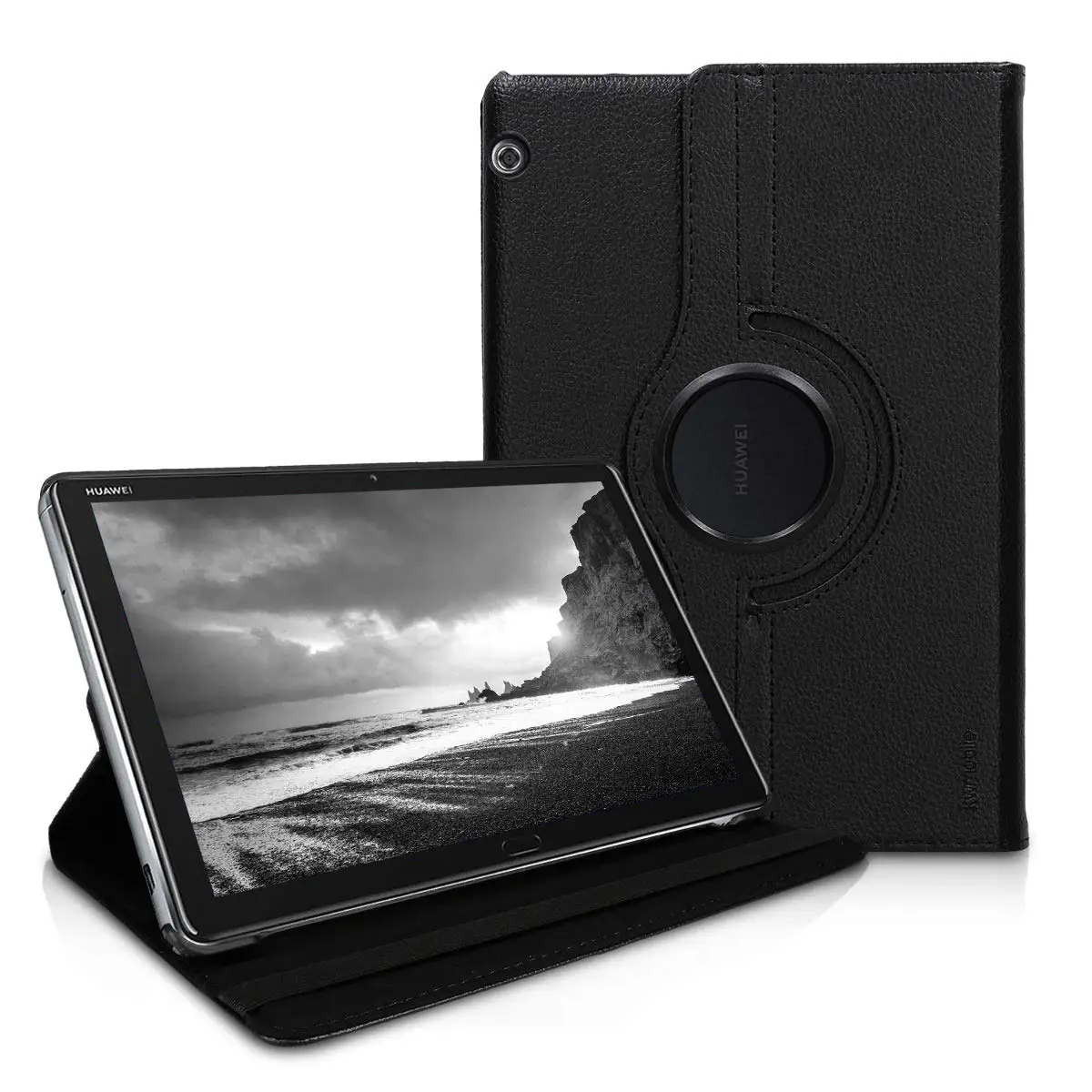 Cover Case For Huawei MediaPad T5 10.1 AGS2-W09 AGS2-L09 AGS2-L03/W19 360 Rotation Flip PU Leather Stand Funda MediaPad T5 10.1