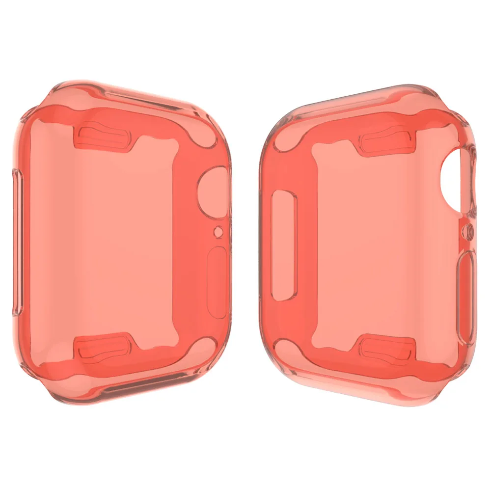 Силиконовый чехол рамка для IWatch 40 мм 44 мм карамельный цвет для Apple Watch Series 4 часы полный защитный чехол Аксессуары