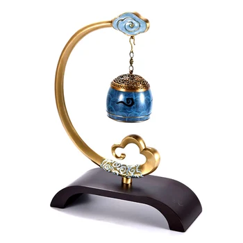 

Luxury Pure Copper Incense Burner Classical Zen Music Hanging Stove Sandalwood Porta Incenso Creative Ornaments Home Decor I60B