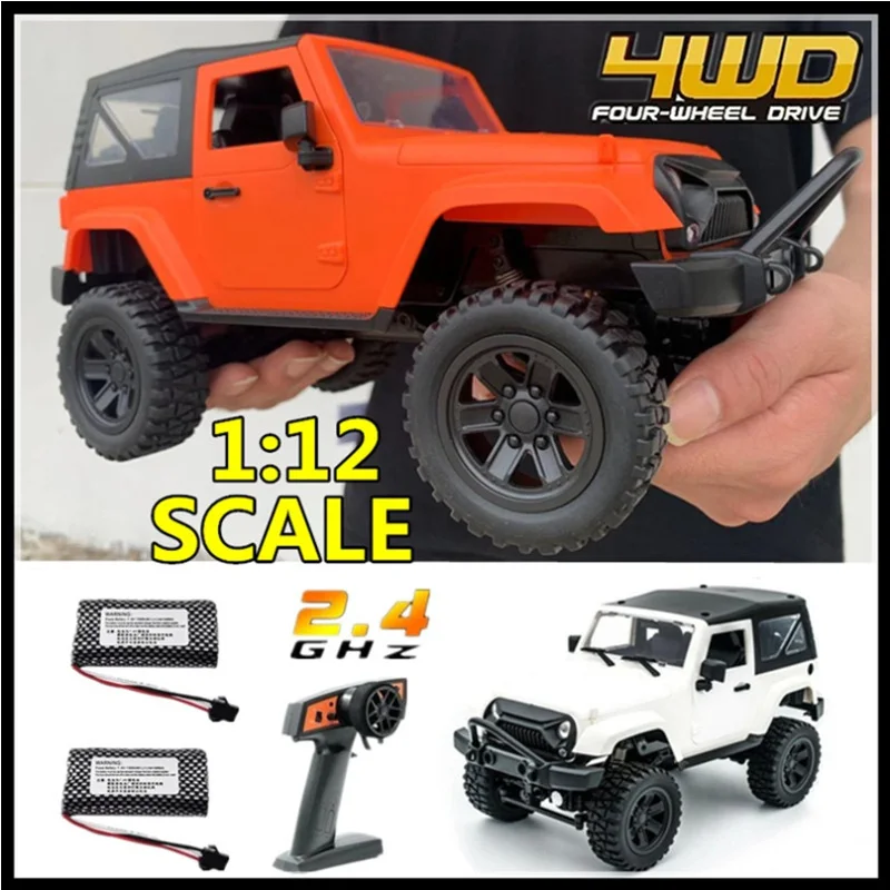 

1:12 4WD RC Car 2.4G 260 Motor 1300mAH Lithium Battery Rock Crawler High Speed Trucks Remote Control Car Toy for Boy Kids Gifts