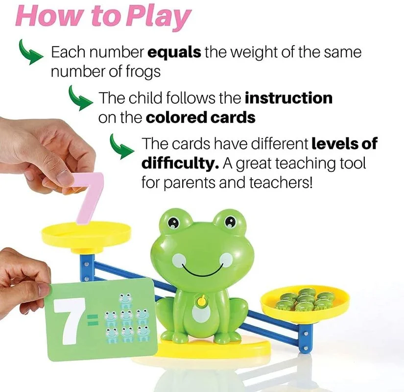 Balance Math Game Educational Toys  STEM Learning Material Counting Toys - Fun Scale Balancing Toy Set for Boys Girls Xmas Gift 3