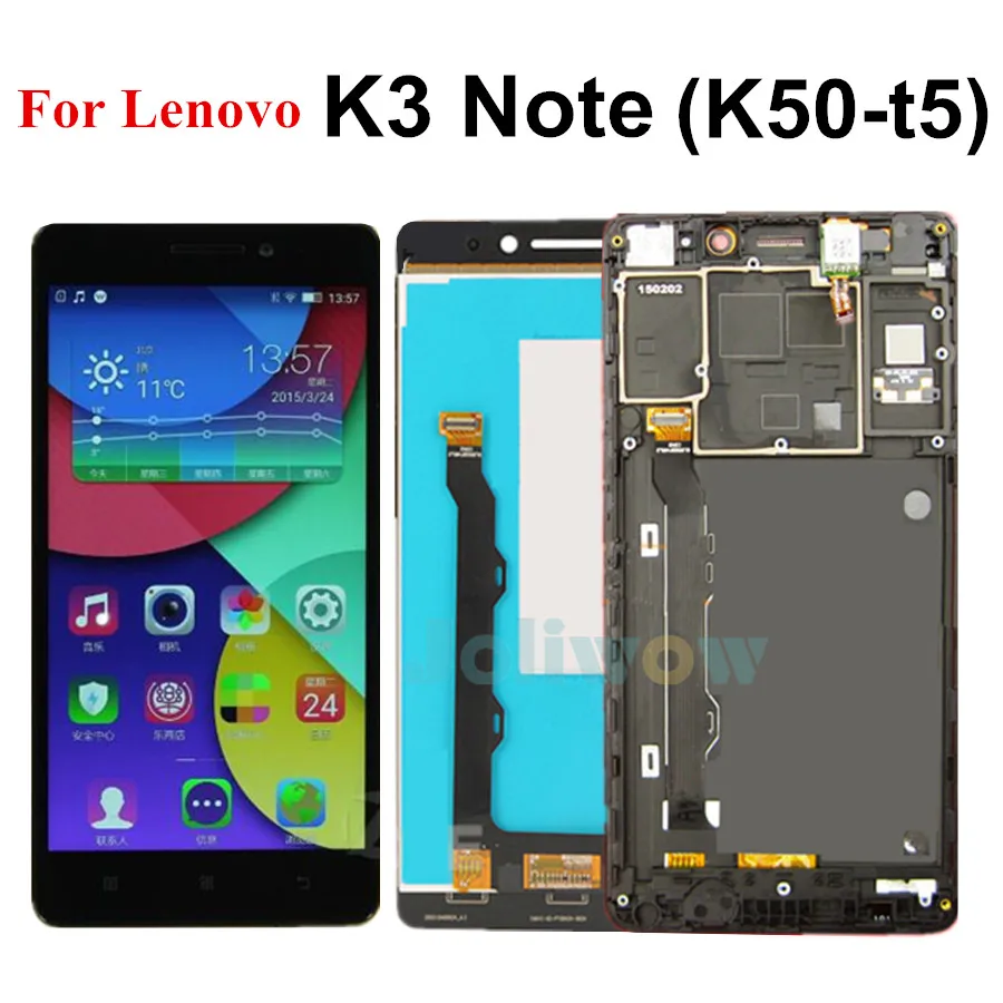ЖК-экран 5 дюйма для Lenovo K3 Note ЖК-дисплей с дигитайзером сенсорного экрана
