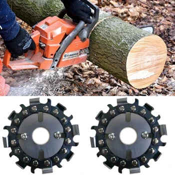 

8 tooth Chain Plate Wood Carving Disc Cutting Piece Woodworking Slotted SawBlade for Angle Grinder Dropship