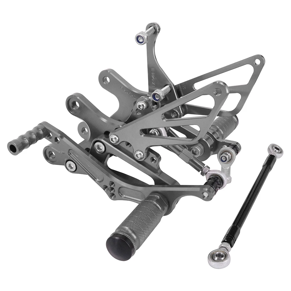 Мотоцикл с ЧПУ Регулируемые подножки для YAMAHA YZFR1 YZF-R1 YZF R1 2004 2005 2006 04 05 06 - Цвет: Titanium