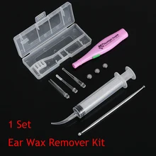 1 комплект светодиодный наушник тональный прибор для удаления косточек набор ушные палочки из нержавеющей стали с 3 наконечниками ирригатор Шприц Инструменты для очистки