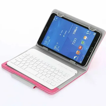 

Universal Wireless Bluetooth Keyboard Tablet PU Leather Flip Case Stand Holder Cover For IOS Android Windows 7 8 9 10 inch Case