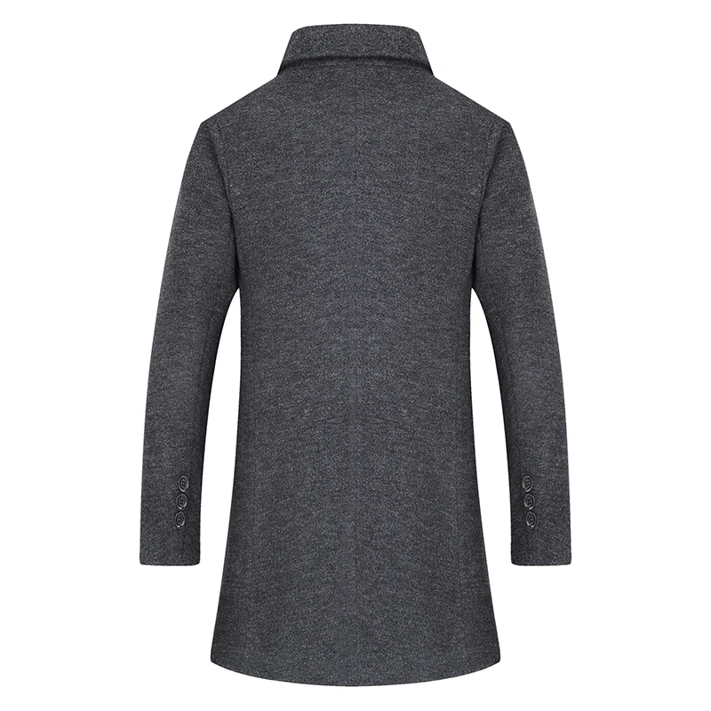 Плюс 10XL 8XL Зимняя шерстяная куртка, мужское высококачественное шерстяное пальто, повседневное приталенное шерстяное пальто с воротником, мужское длинное хлопковое пальто с воротником