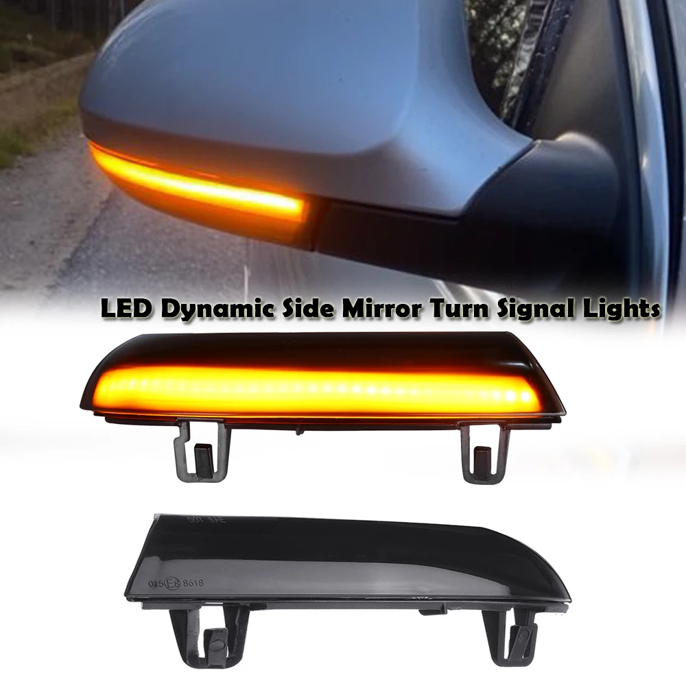

led sequential blinker side mirror turn signal dynamic lights for Skoda Superb B5 Seat Alhambra Golf 5 GTI MK5 EOS Jetta Passat
